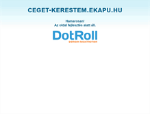 Tablet Screenshot of ceget-kerestem.ekapu.hu