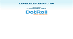 Desktop Screenshot of levelezes.ekapu.hu