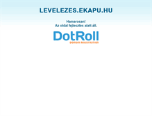 Tablet Screenshot of levelezes.ekapu.hu